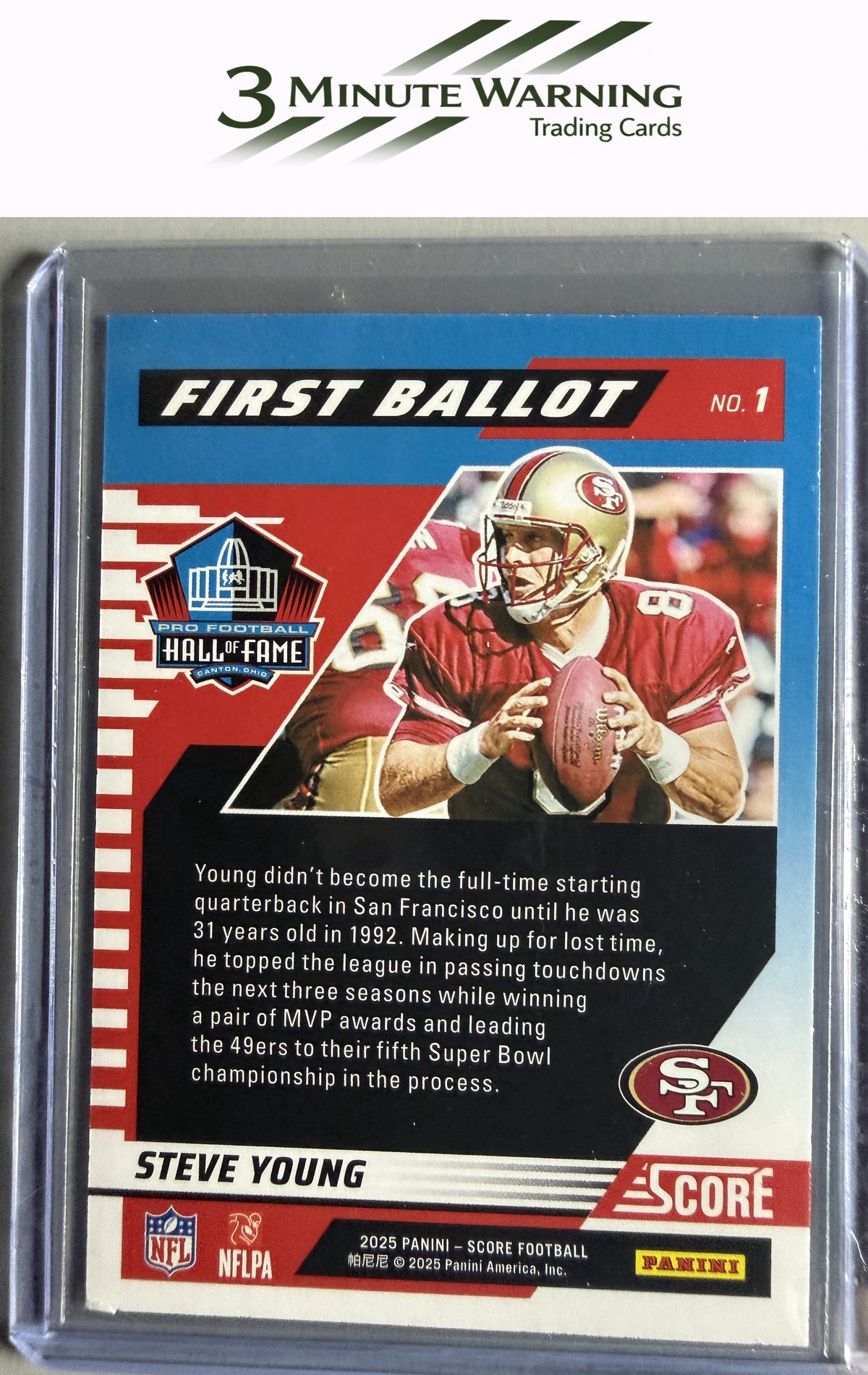 2025 Score #1 Steve Young First Ballot