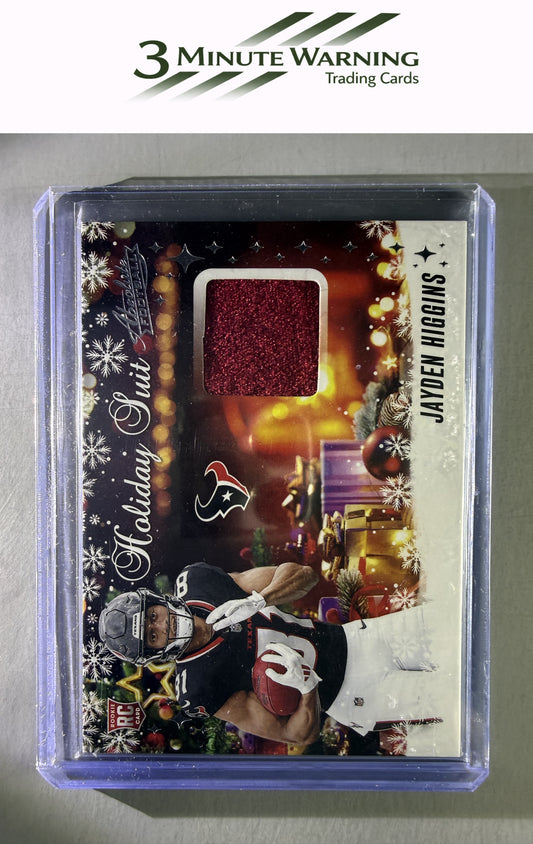 2025 Panini Absolute #HS-JHS Jayden Higgins Holiday Suit