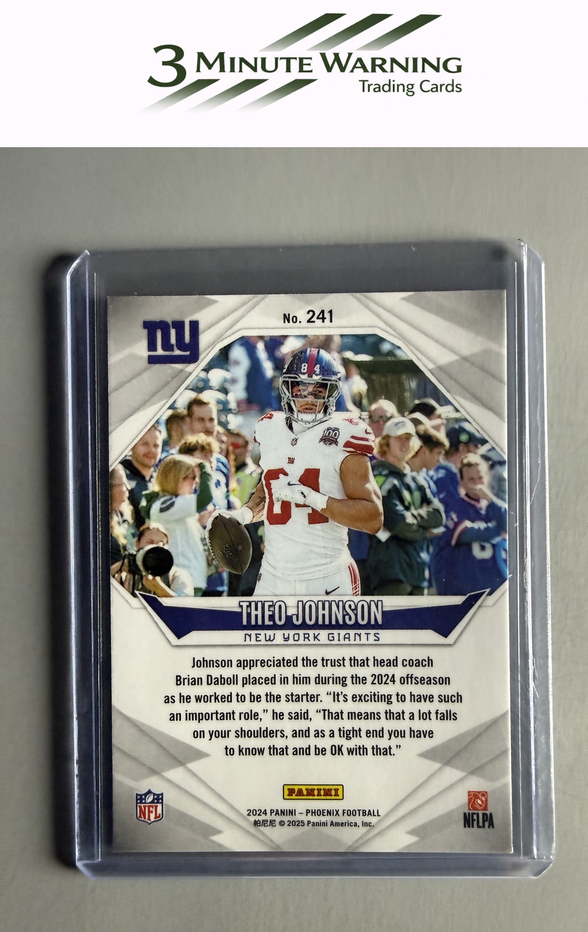 2024 Panini Phoenix #241 Theo Johnson