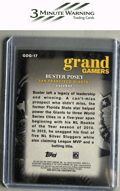 2024 Topps #GOG-17 Buster Posey Grand Gamers