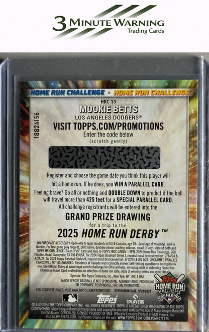 2024 Topps #HRC-13 Mookie Betts Home Run Challenge (Series One)