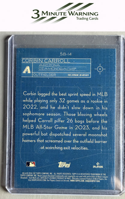 2024 Topps #SB-14 Corbin Carroll Superstar Blueprint Blue