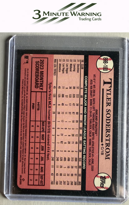 2024 Topps #89B-100 Tyler Soderstrom 1989 Topps Baseball 35th Anniversary