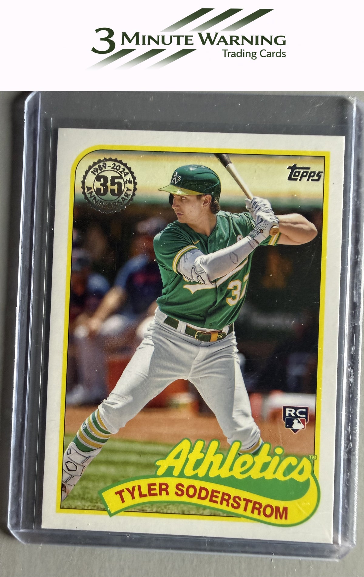 2024 Topps #89B-100 Tyler Soderstrom 1989 Topps Baseball 35th Anniversary