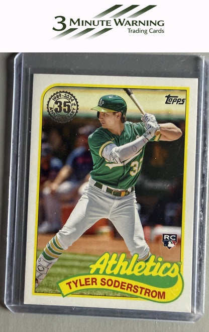 2024 Topps #89B-100 Tyler Soderstrom 1989 Topps Baseball 35th Anniversary