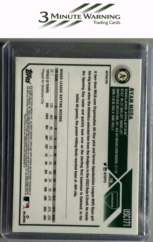 2023 Topps Chrome Update #USC171 Ryan Noda Refractor
