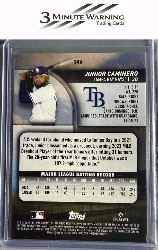 2025 Stadium Club #146 Junior Caminero