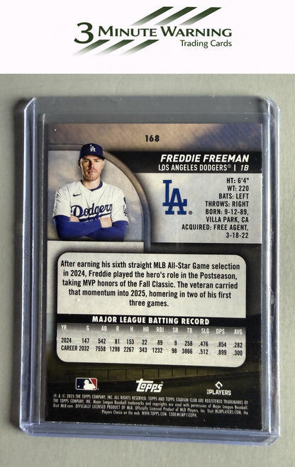 2025 Stadium Club #168 Freddie Freeman