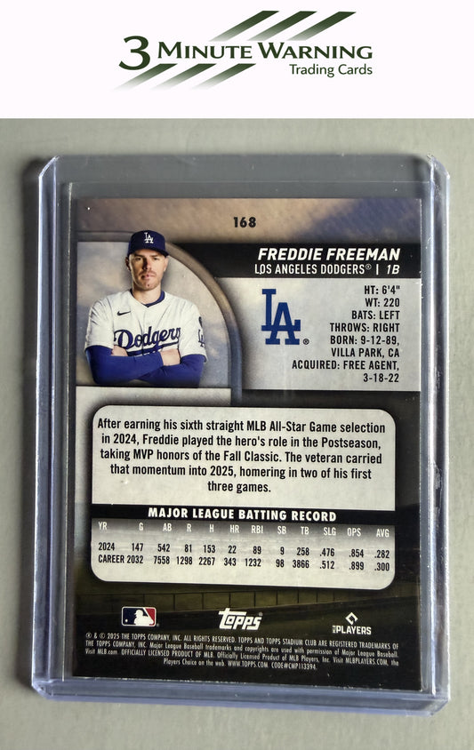 2025 Stadium Club #168 Freddie Freeman