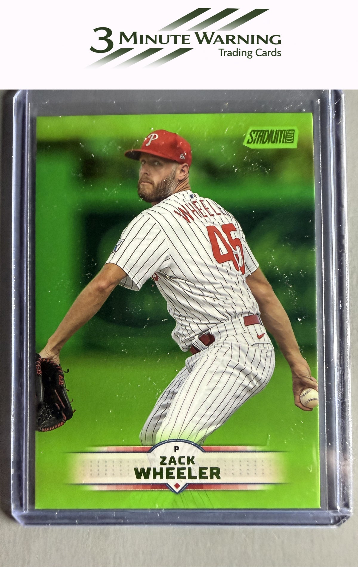 2025 Stadium Club #114 Zack Wheeler Lime Green