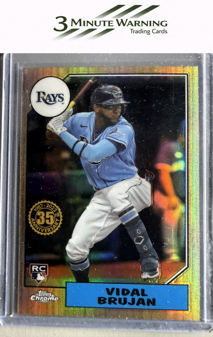 2022 Topps Chrome #87BC-17 Vidal Brujan 1987 Topps Baseball 35th Anniversary