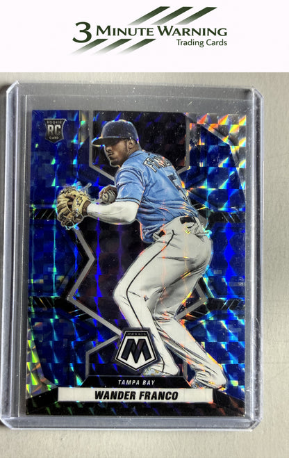 2022 Panini Mosaic #244 Wander Franco Blue Camo Mosaic