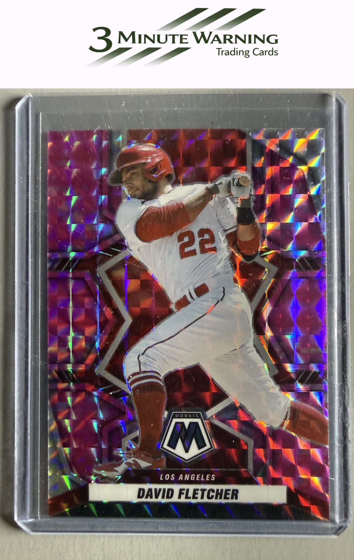 2022 Panini Mosaic #110 David Fletcher Silver Prizm