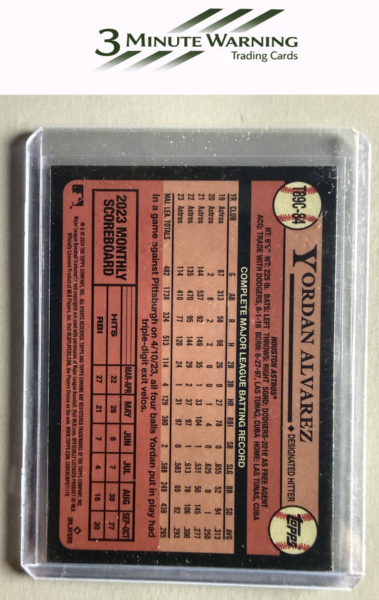 2024 Topps #T89C-84 Yordan Alvarez 1989 Topps Baseball 35th Anniversary Chrome