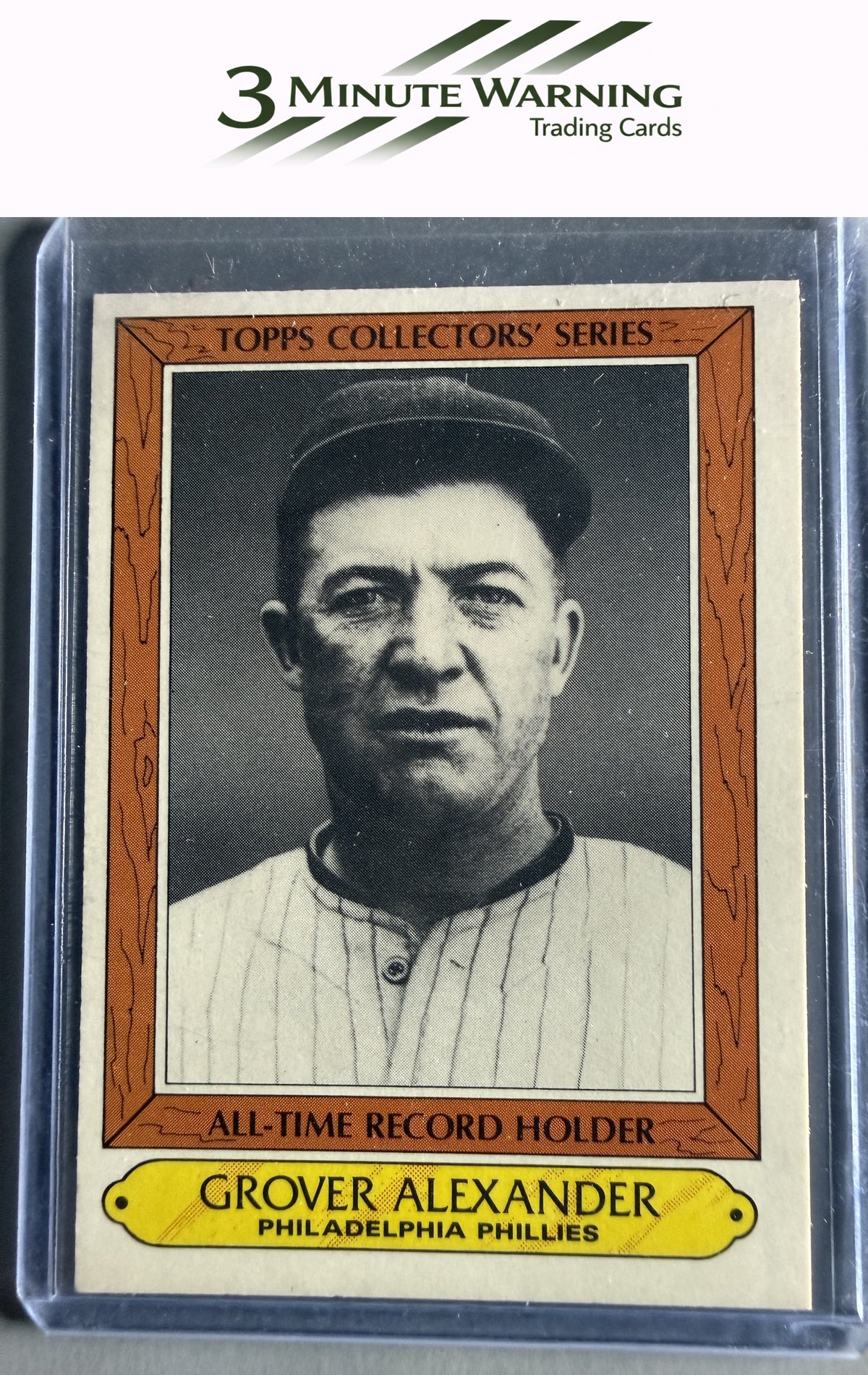 1985 Topps Woolworth All Time Record Holders #2 Grover Alexander