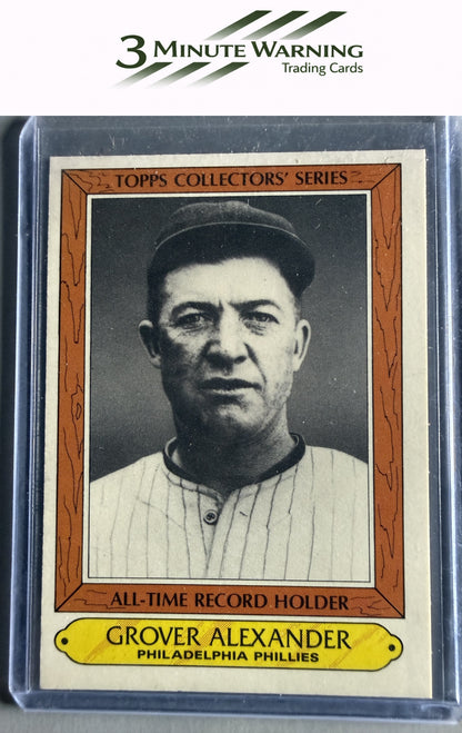 1985 Topps Woolworth All Time Record Holders #2 Grover Alexander