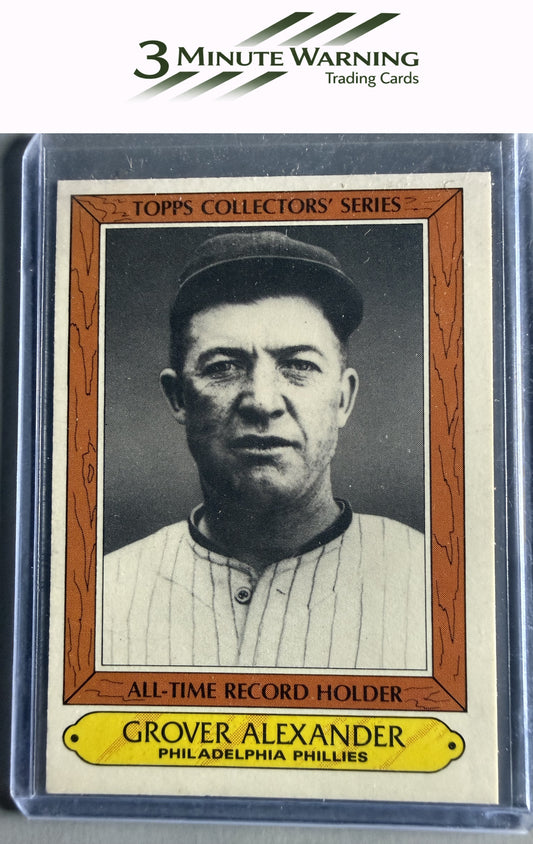 1985 Topps Woolworth All Time Record Holders #2 Grover Alexander