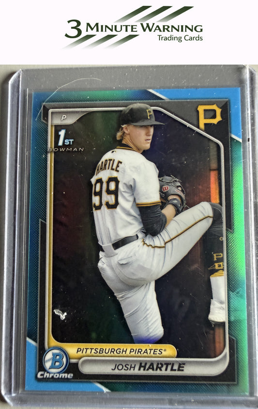 2024 Bowman Draft #BDC-3 Josh Hartle Chrome Sky Blue Refractor