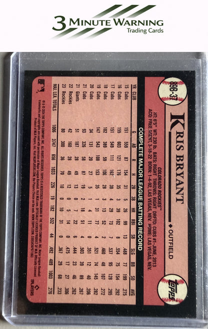 2024 Topps #89B-37 Kris Bryant 1989 Topps Baseball 35th Anniversary (Series One)
