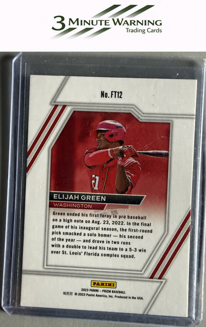 2023 Panini Prizm #FT12 Elijah Green Future Tools