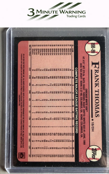 2024 Topps #89B-89 Frank Thomas 1989 Topps Baseball 35th Anniversary