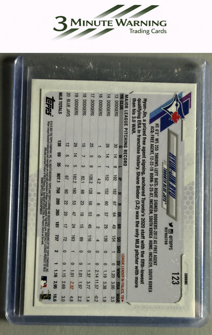 2021 Topps Chrome #123 Hyun-Jin Ryu Prism Refractor