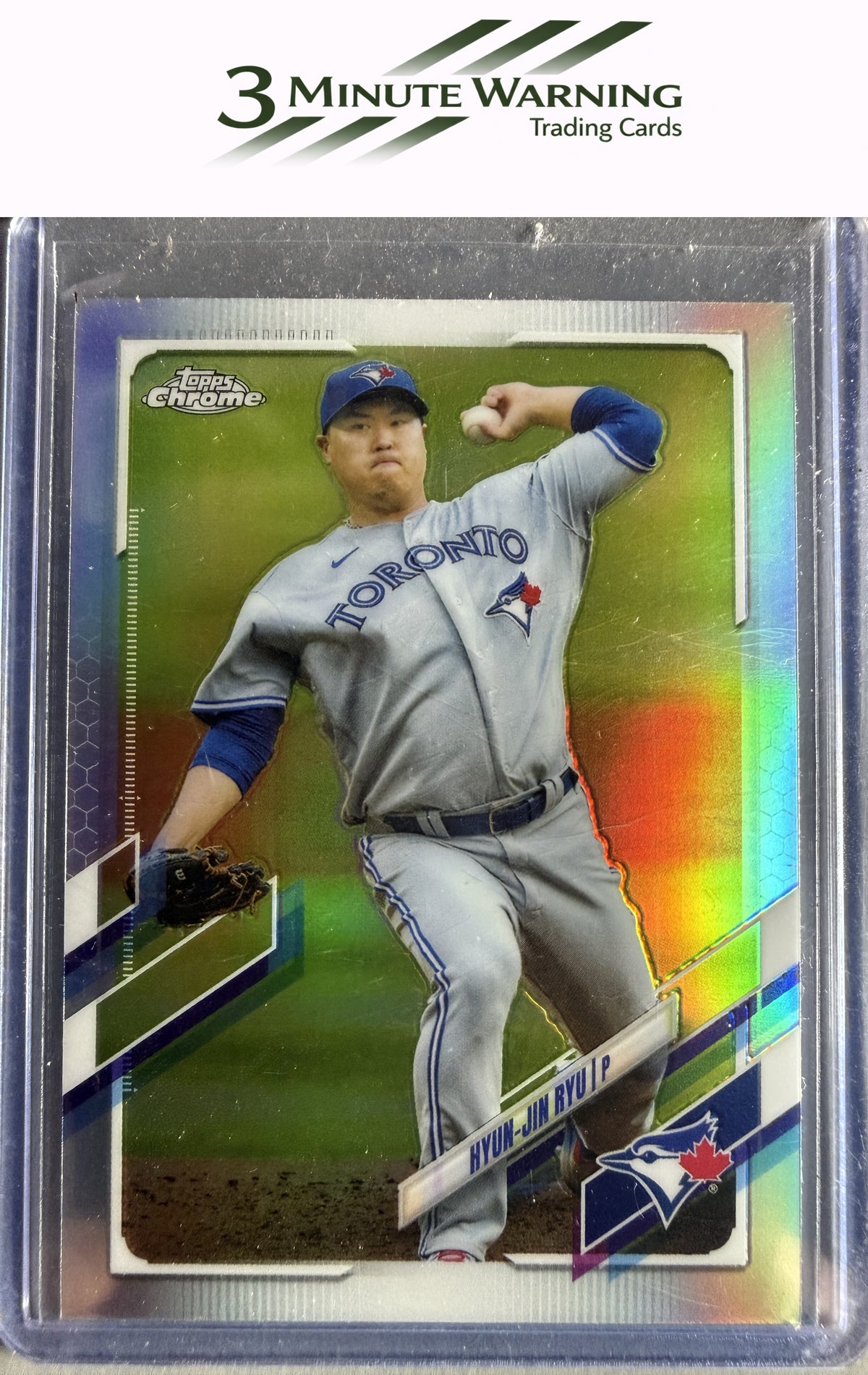 2021 Topps Chrome #123 Hyun-Jin Ryu Prism Refractor