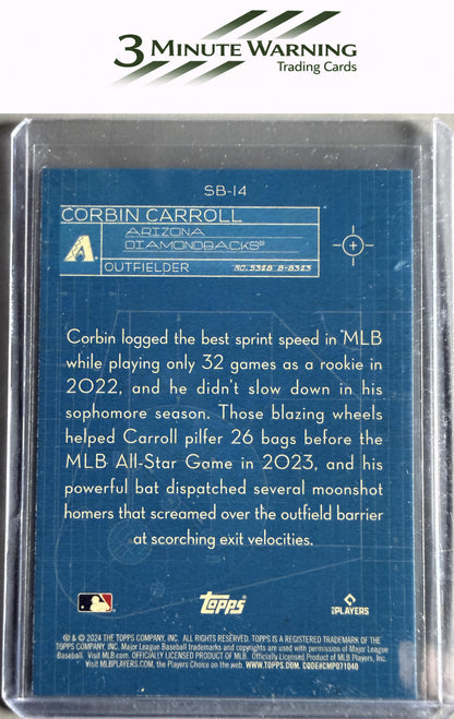 2024 Topps #SB-14 Corbin Carroll Superstar Blueprint Blue