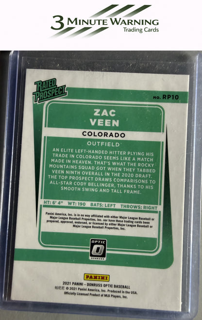 2021 Donruss Optic #RP10 Zac Veen Rated Prospect