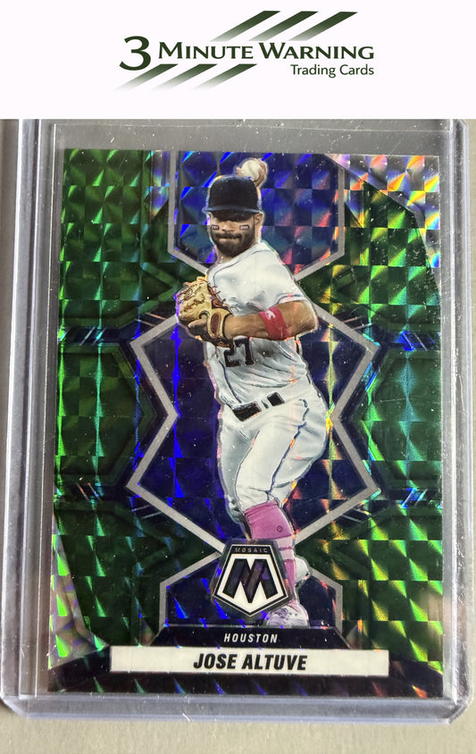 2022 Panini Mosaic #101 Jose Altuve Green Mosaic