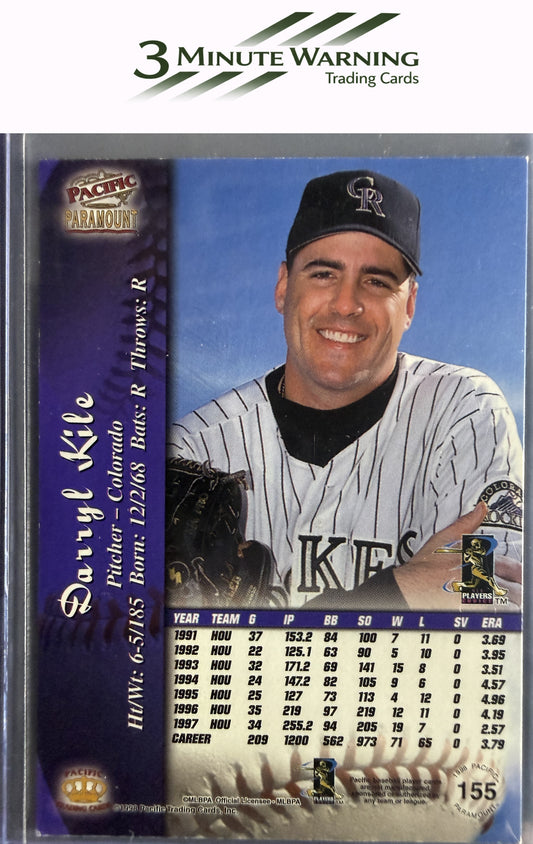 1998 Pacific Paramount #155 Darryl Kile Red