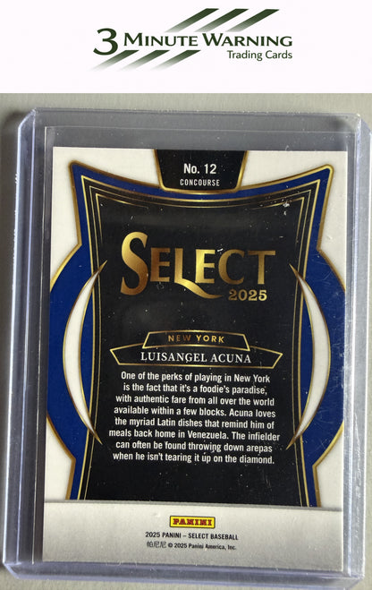 2025 Panini Select #12 Luisangel Acuna