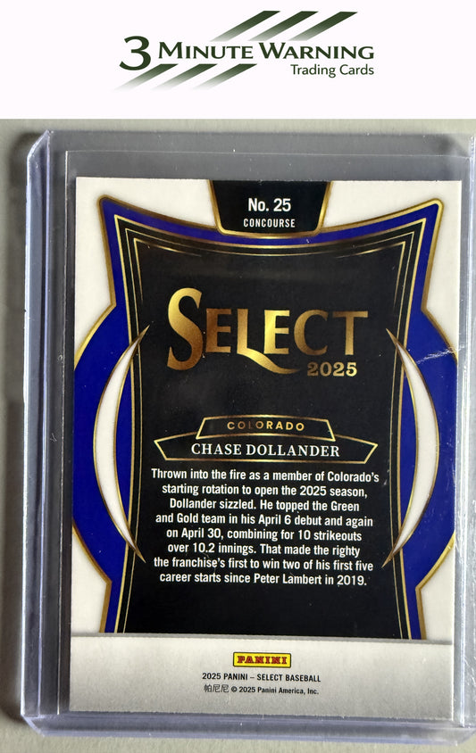 2025 Panini Select #25 Chase Dollander
