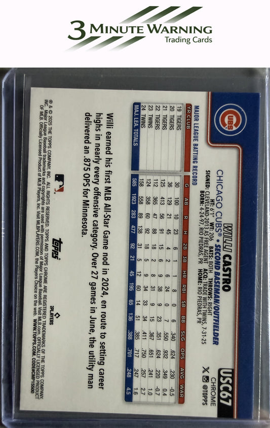 2025 Topps Chrome Update #USC67 Willi Castro