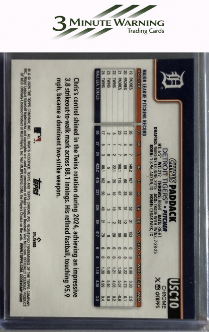 2025 Topps Chrome Update #USC10 Chris Paddack