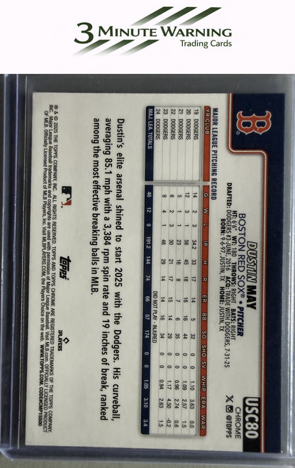 2025 Topps Chrome Update #USC80b Dustin May