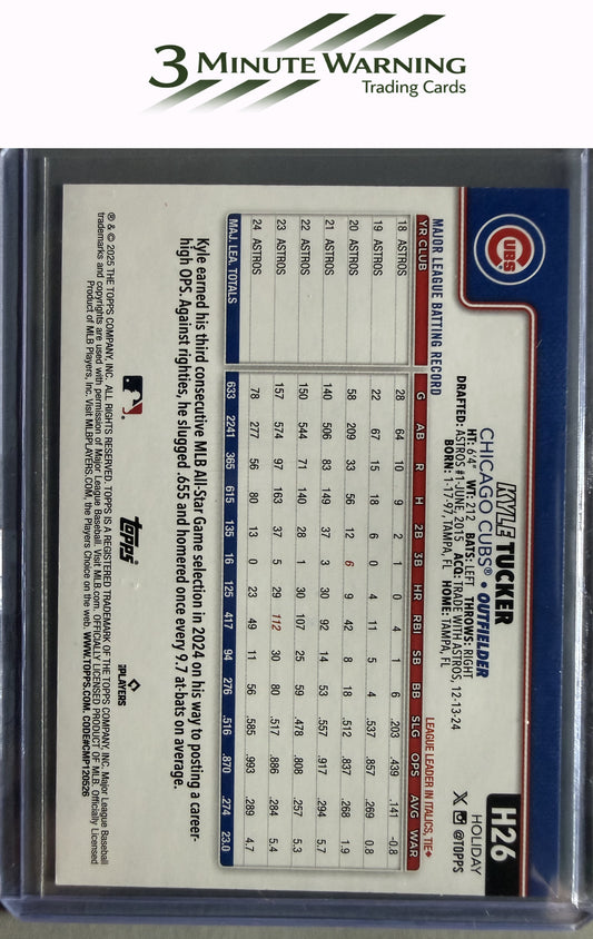 2025 Topps Holiday #H26 Kyle Tucker