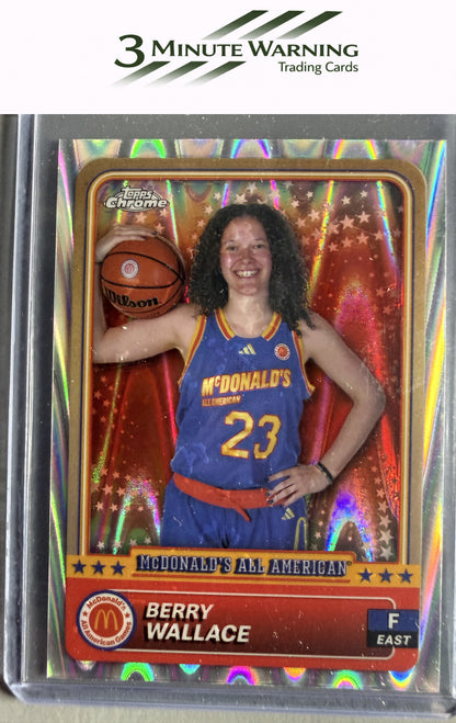 2024 Topps Chrome McDonald's All-American #62 Berry Wallace RayWave Refractor