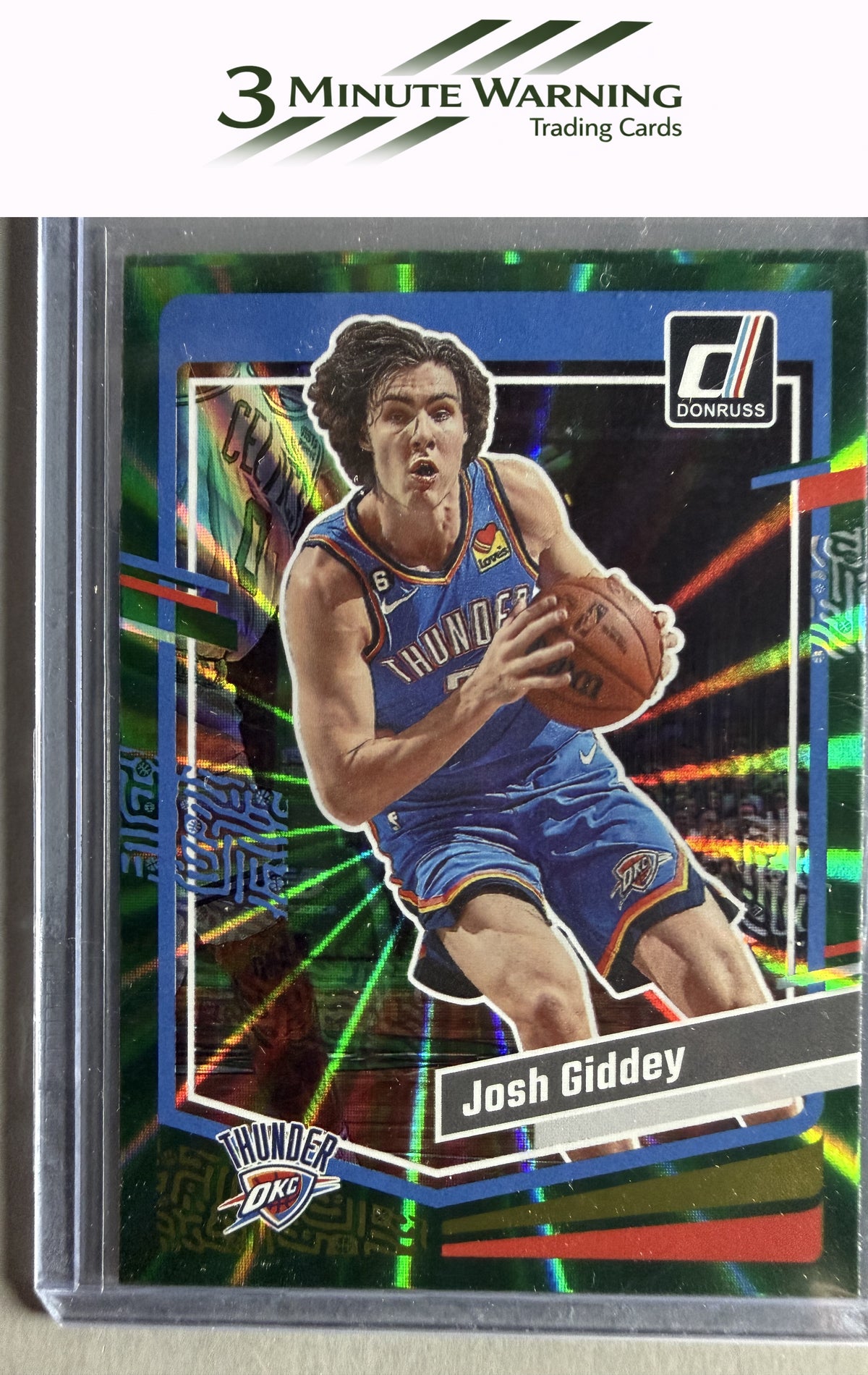 2023-24 Donruss #134 Josh Giddey Green Laser Holo