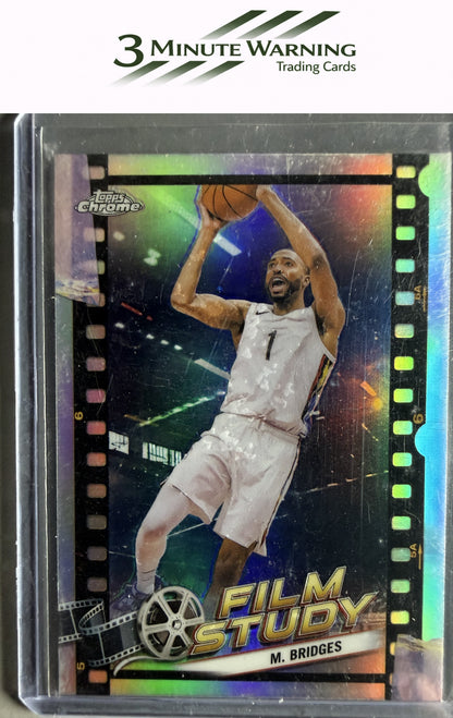 2023-24 Topps Chrome #FS-3 Mikal Bridges Film Study