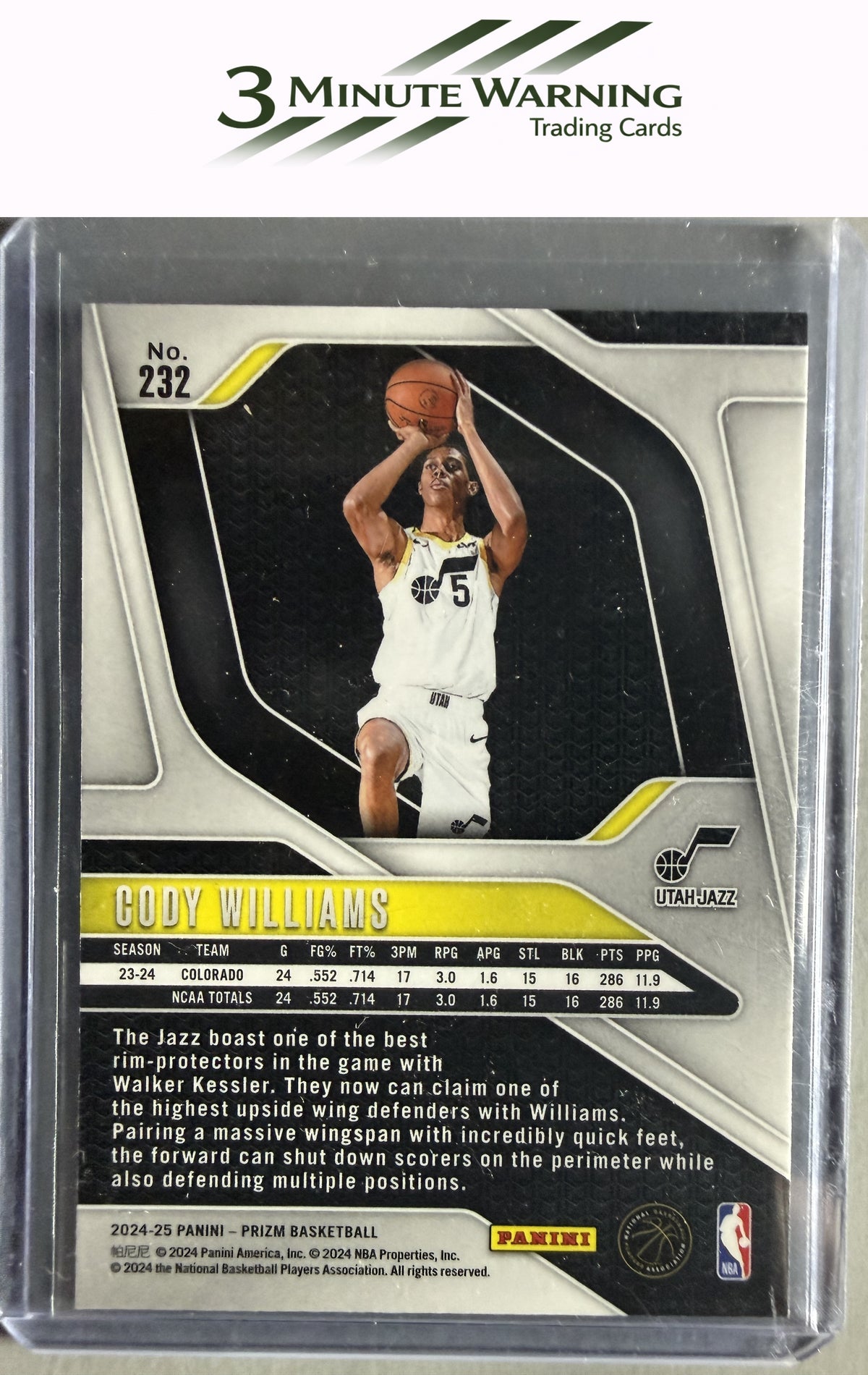 2024-25 Panini Prizm #232 Cody Williams