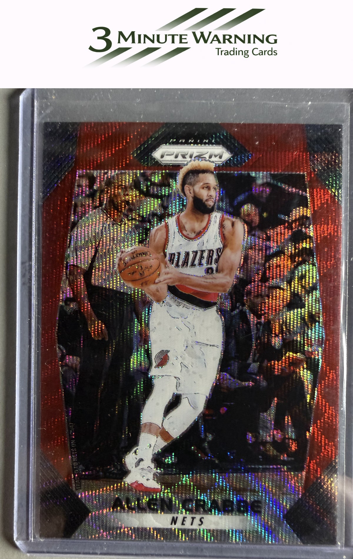 2017-18 Panini Prizm #143 Allen Crabbe Prizm Ruby Wave