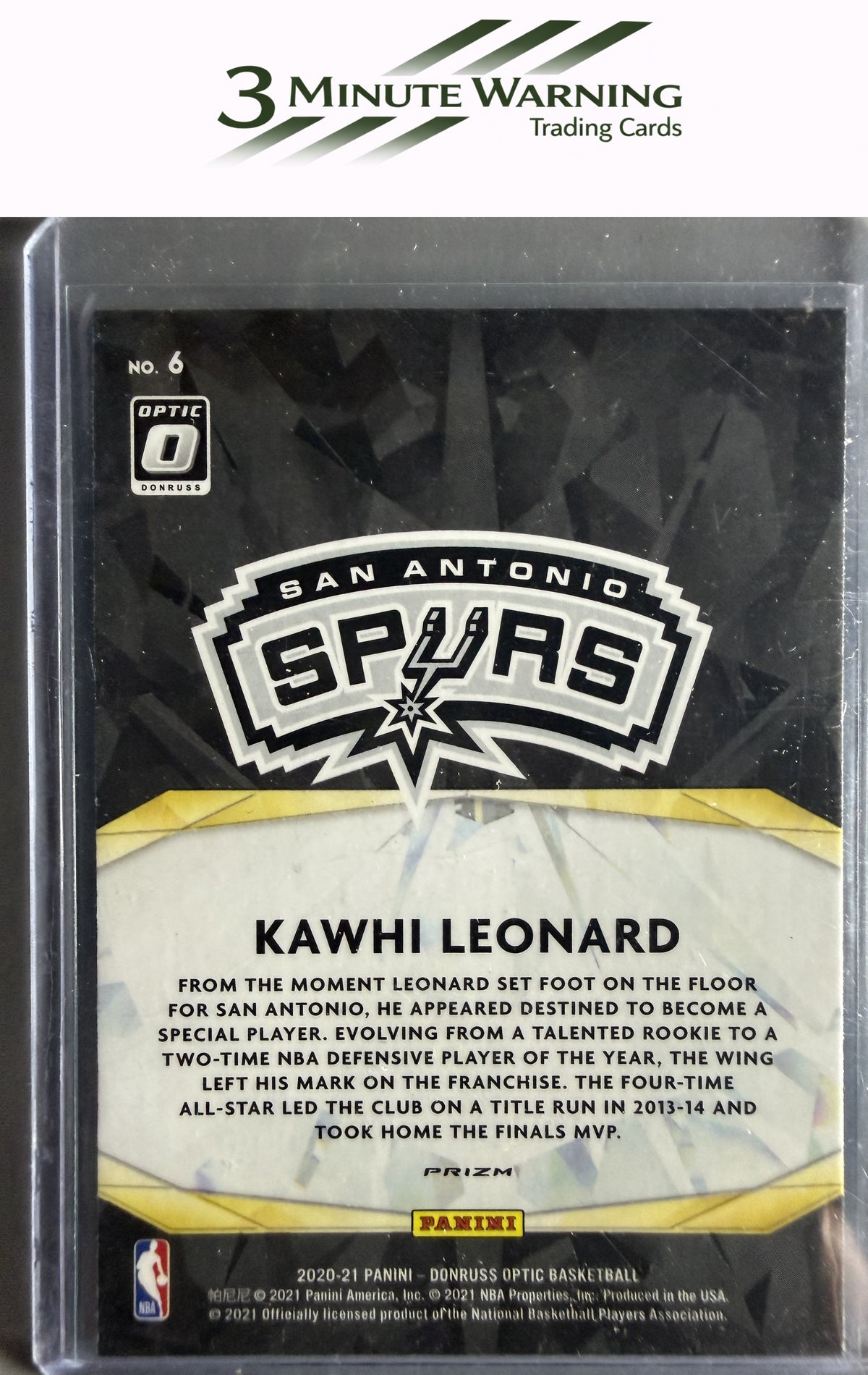 2020-21 Donruss Optic #6 Kawhi Leonard Winner Stays