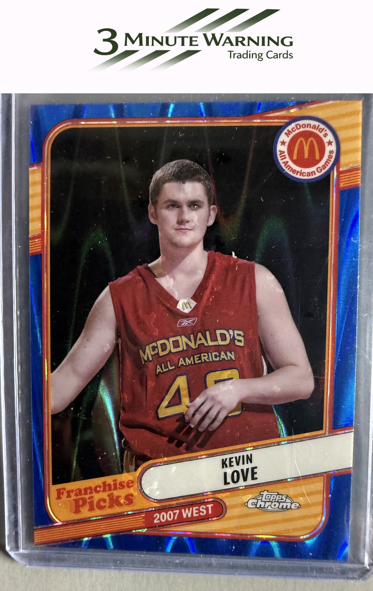 2024 Topps Chrome McDonald's #REA-KLV Kevin Love Blue RayWave Refractor