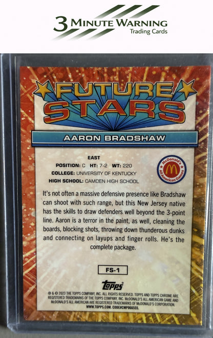 2023 Topps Chrome McDonald's All American #FS-1 Aaron Bradshaw Future Stars