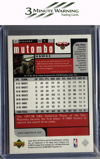 1998-99 UD Choice Preview #1 Dikembe Mutombo