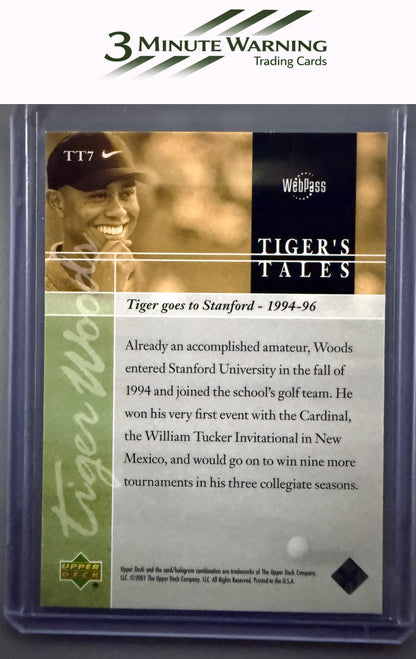 2001 Upper Deck #TT7 Tiger Woods Tiger's Tales