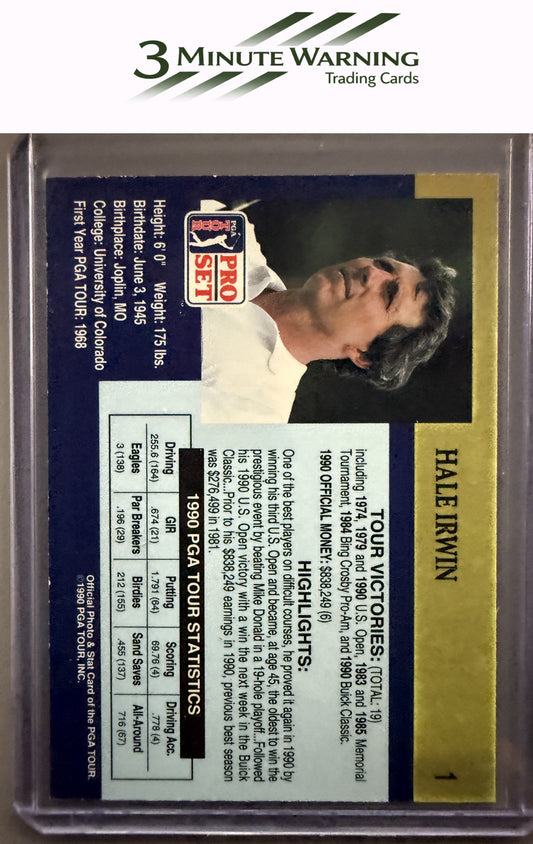 1990 Pro Set PGA Tour #1 Hale Irwin