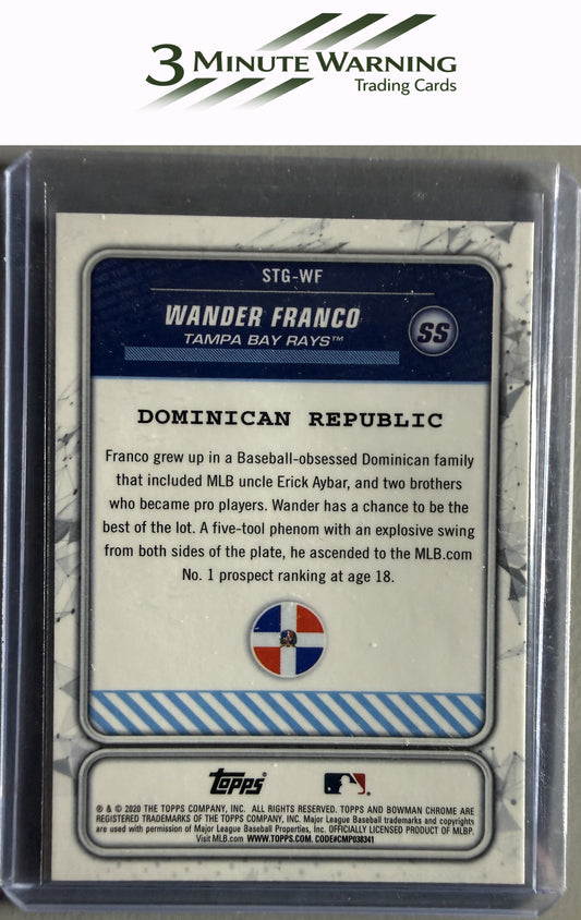 2020 Bowman #STG-WF Wander Franco Chrome Spanning the Globe