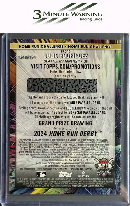 2023 Topps #HRC-10 Julio Rodríguez Home Run Challenge (Series Two)